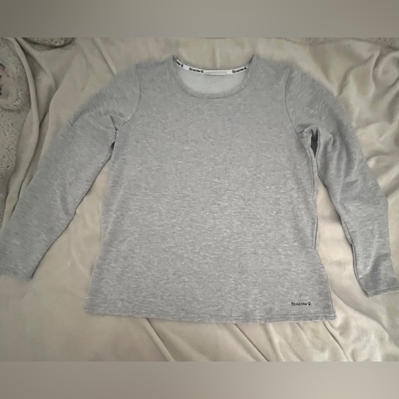 BearPaw Fleece Lounge Gray Sweater Size‎ M - Picture 2 of 6